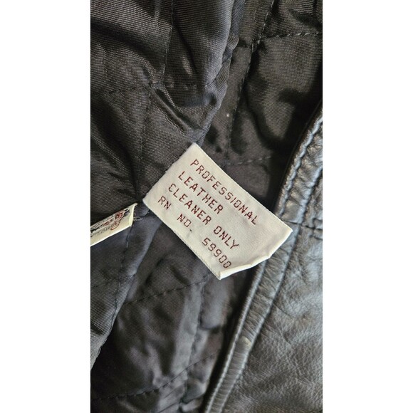 Fabiani Black Genuine Leather Finest Quality Men's Trench Coat Size L - Picture 11 of 11